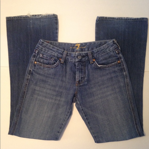 7FAMK Pink A Pocket Jeans Size 27 - Picture 2 of 8